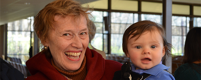 UUCR Member with her Grandson